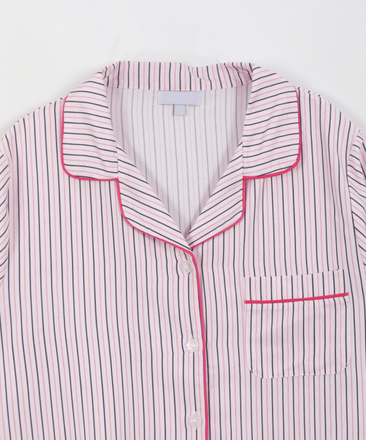 【SET】バイカラーストライプパジャマ