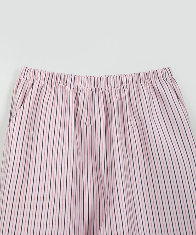 【SET】バイカラーストライプパジャマ