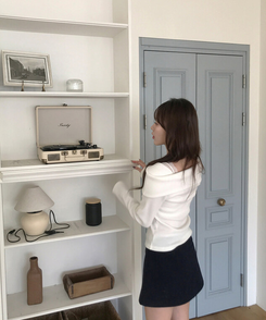 ソフトオフショルダーTシャツ IVORY