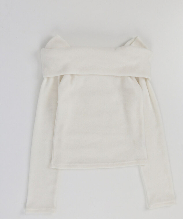 ソフトオフショルダーTシャツ