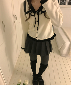 プリーツハーフスカート BLACK