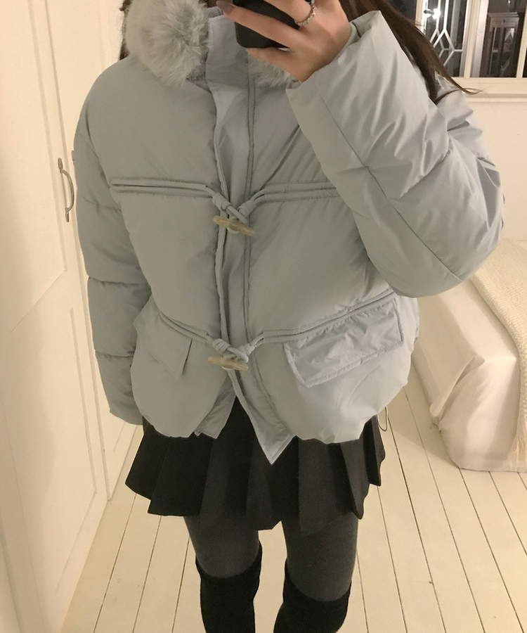 プリーツハーフスカート GREY