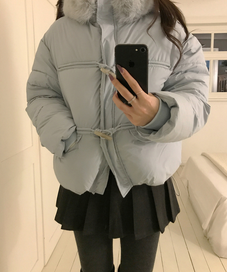 プリーツハーフスカート GREY