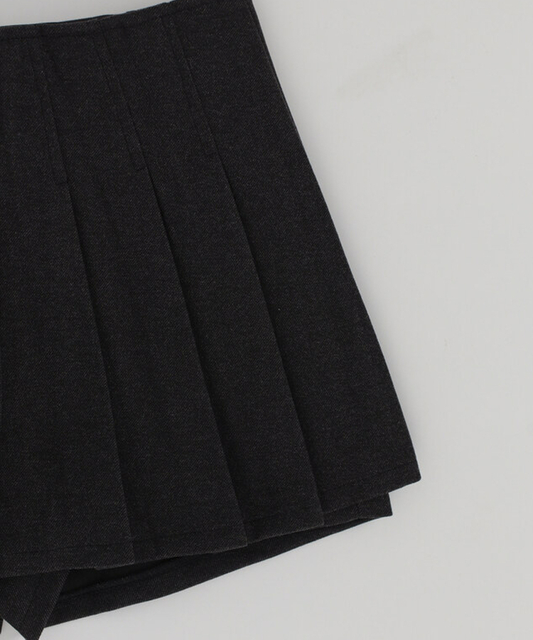 プリーツハーフスカート