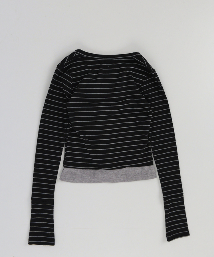 【SET】レイヤードカーディガン スリーブレス