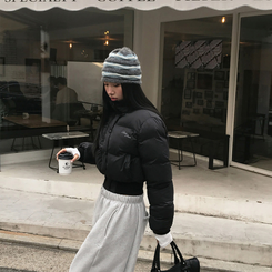 ハイパーレタリングショートダウン BLACK