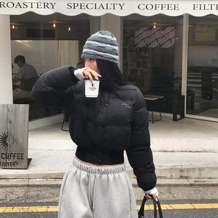 ハイパーレタリングショートダウン BLACK