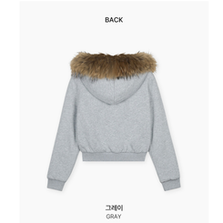 フードファーフードジップアップ