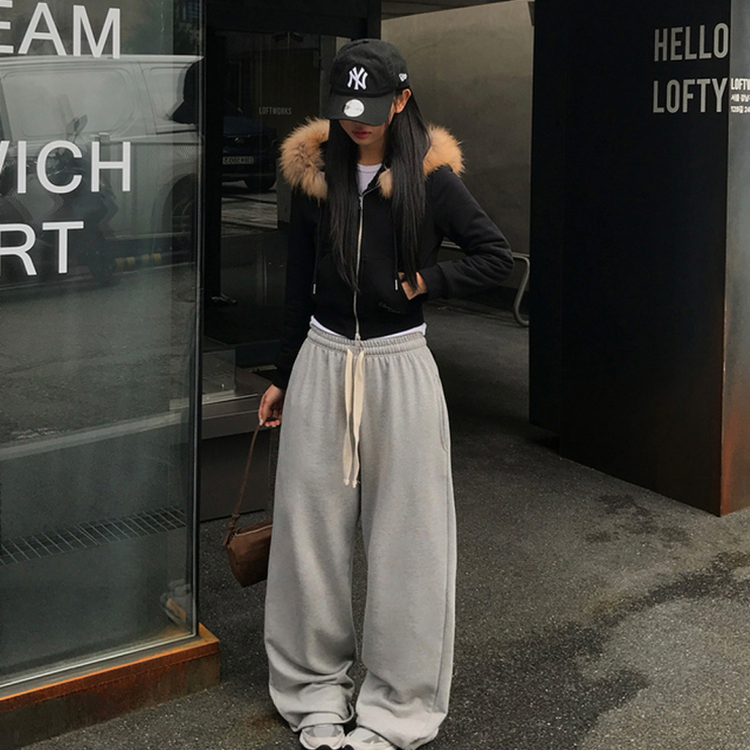 フードファーフードジップアップ BLACK