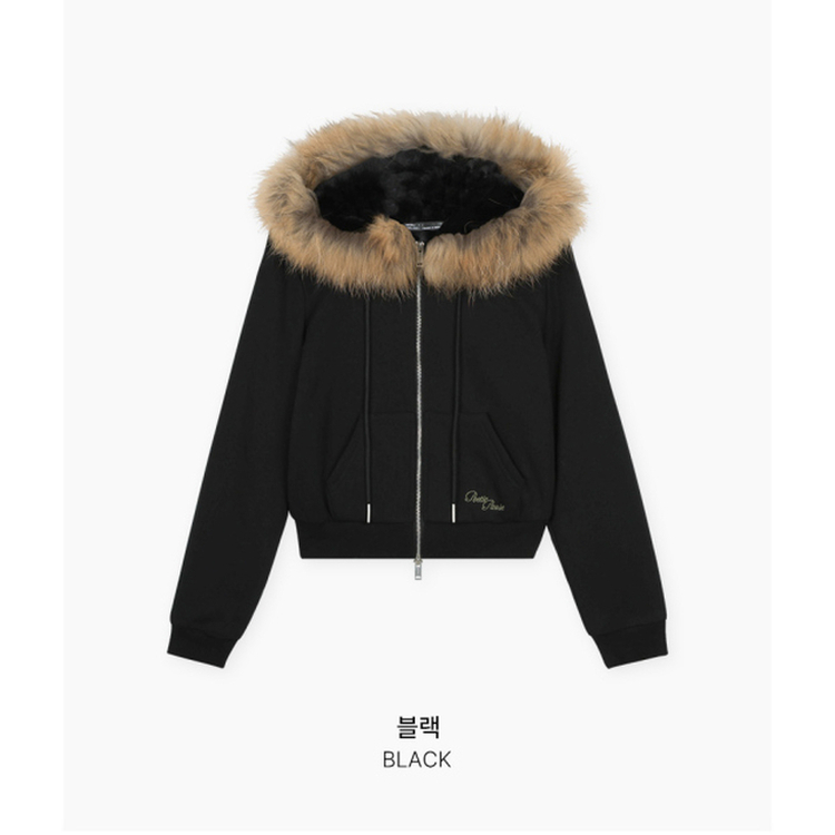 フードファーフードジップアップ