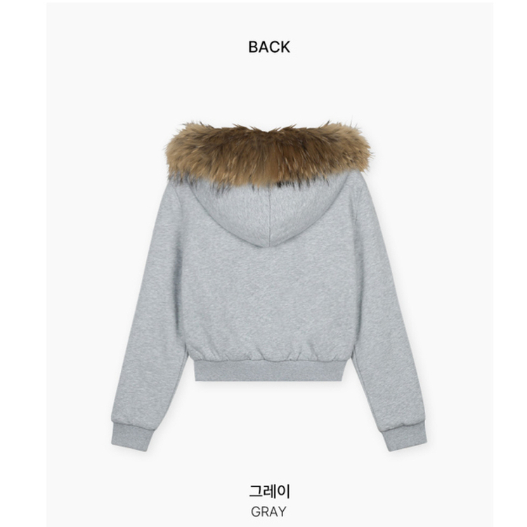 フードファーフードジップアップ