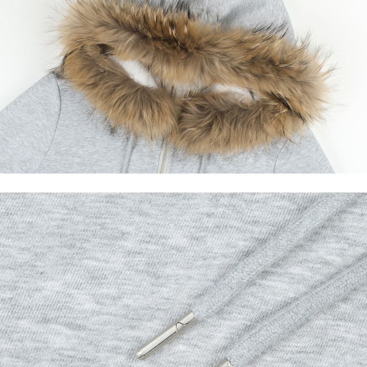 フードファーフードジップアップ