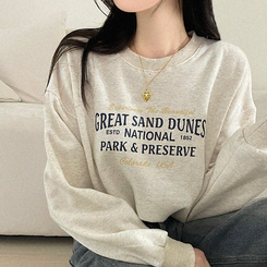 【起毛】クロップオーバーフィットトレーナー OATMEAL