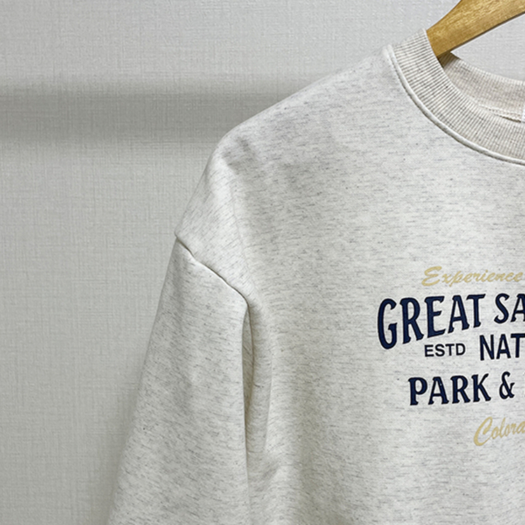 【起毛】クロップオーバーフィットトレーナー