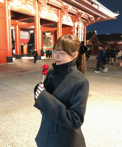 긱시크 코아 하이넥 코트 블랙