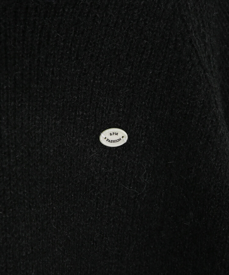 (머플러SET)브로치 라운드 니트