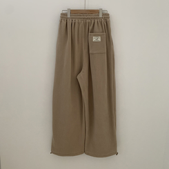 【起毛】ウールボアピンタックワイドトレーニングパンツ(5color)