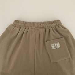 【起毛】ウールボアピンタックワイドトレーニングパンツ(5color)