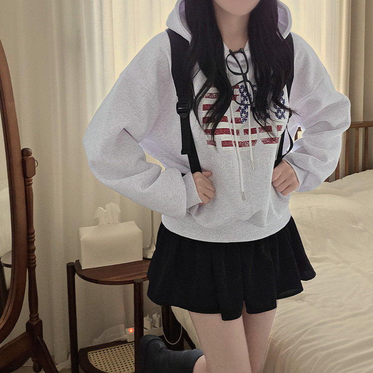 【起毛】アメリカデイリーフード長袖Tシャツ WHITE OATMEAL