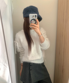 ウィンターモヘアキャップ NAVY