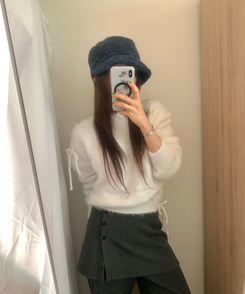 ウィンターモヘアキャップ NAVY