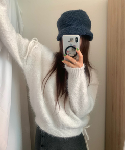 ウィンターモヘアキャップ NAVY