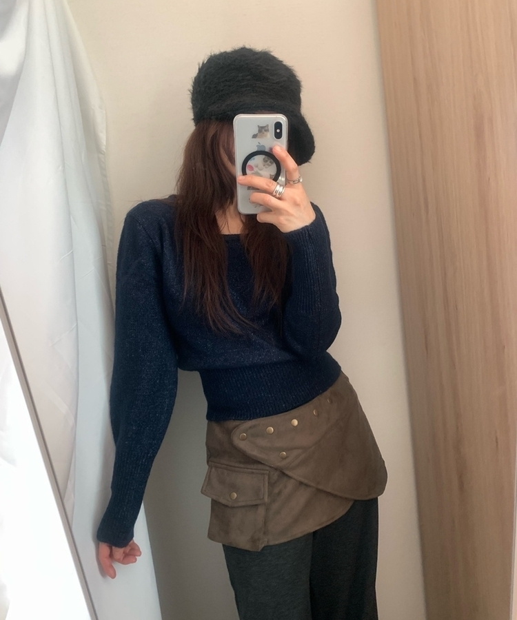 ウィンターモヘアキャップ BLACK