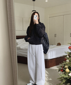 ドットフリースフードジップアップ CHARCOAL