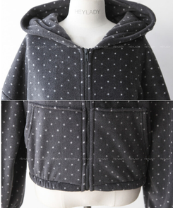 ドットフリースフードジップアップ