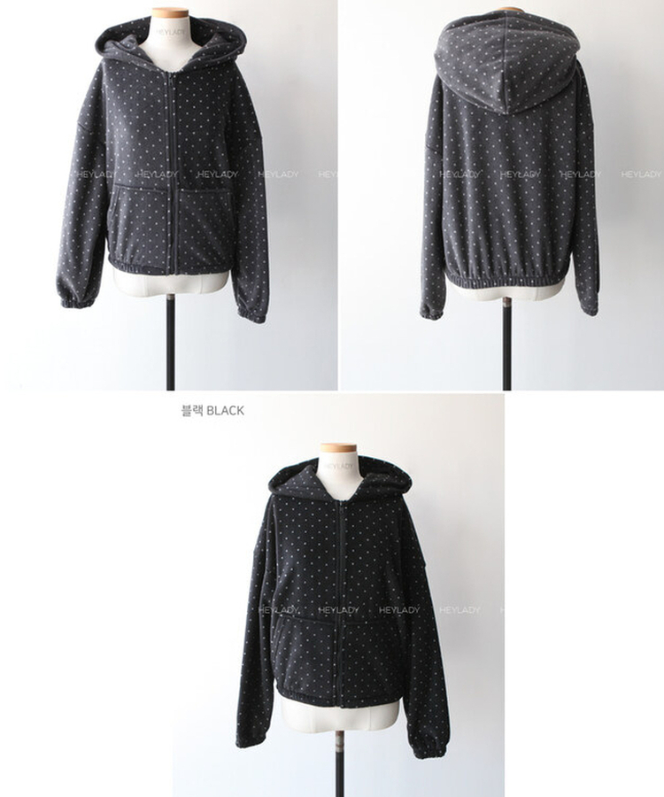 ドットフリースフードジップアップ