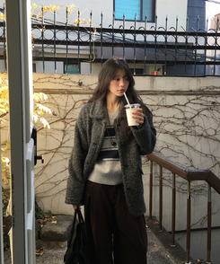 ベアウールコート DARK GRAY