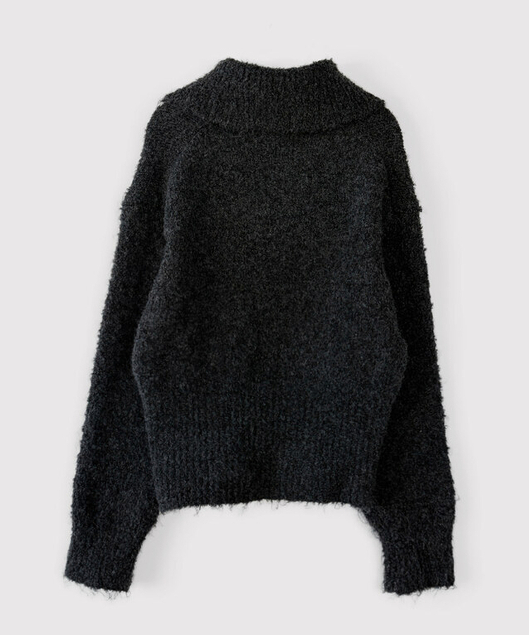 ウールニットジップアップ