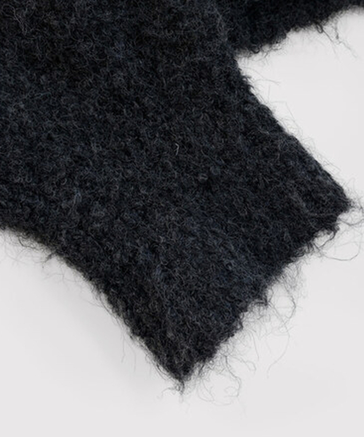 ウールニットジップアップ