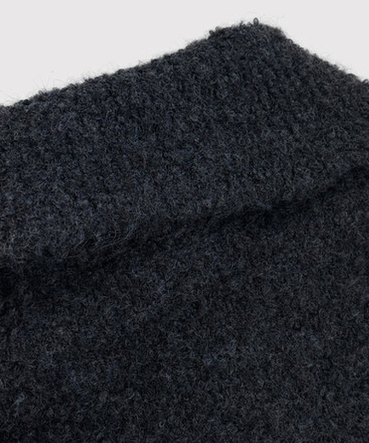 ウールニットジップアップ