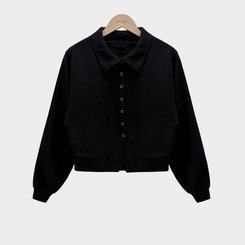 スナップボタンバルーンカーディガン