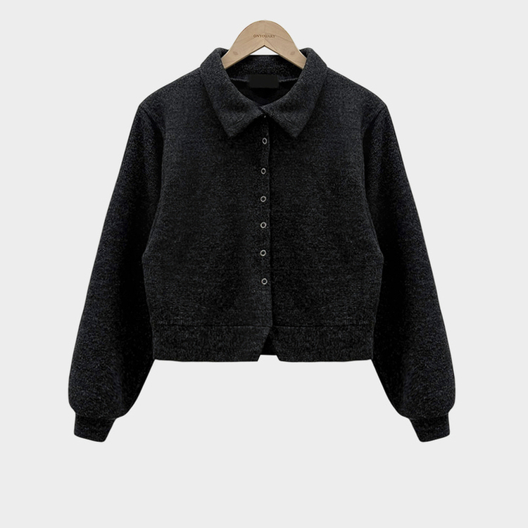 スナップボタンバルーンカーディガン