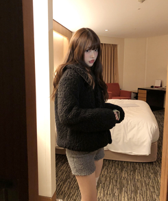 スリムウールショートパンツ MELANGE