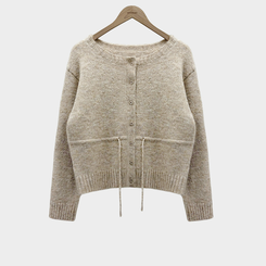 ストリングウールニットカーディガン