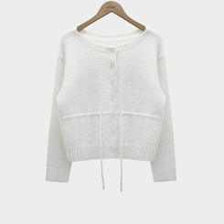 ストリングウールニットカーディガン