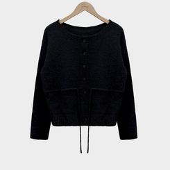 ストリングウールニットカーディガン