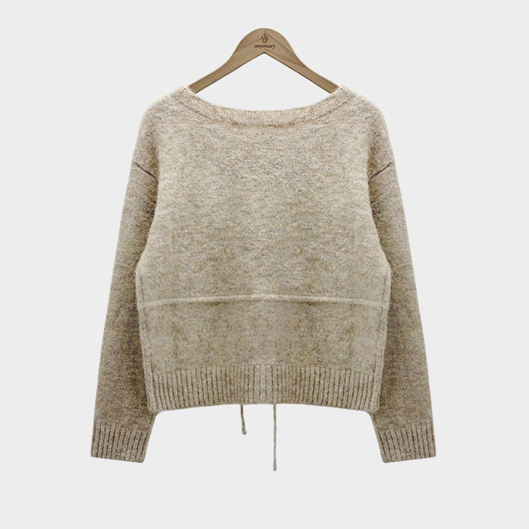 ストリングウールニットカーディガン