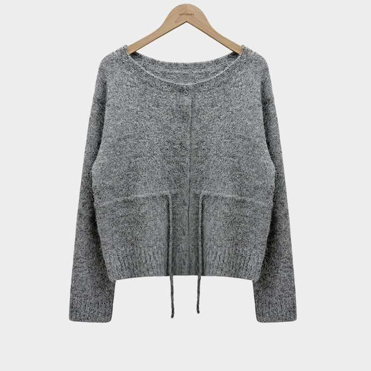 ストリングウールニットカーディガン