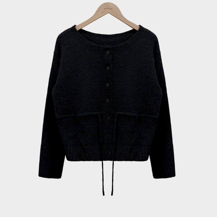 ストリングウールニットカーディガン