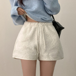 ウールボアショートパンツ(5color) IVORY