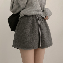 ウールボアショートパンツ(5color) GREY