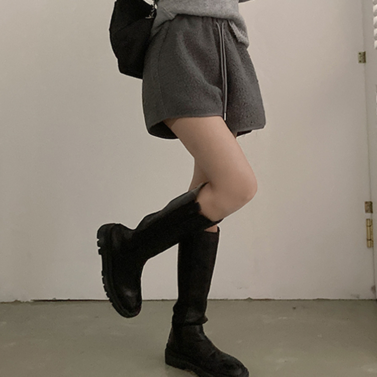 ウールボアショートパンツ(5color) GREY