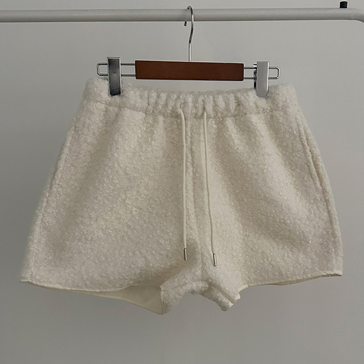 ウールボアショートパンツ(5color)