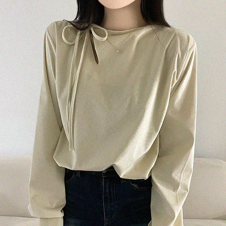 スリットリボンブラウス CREAM