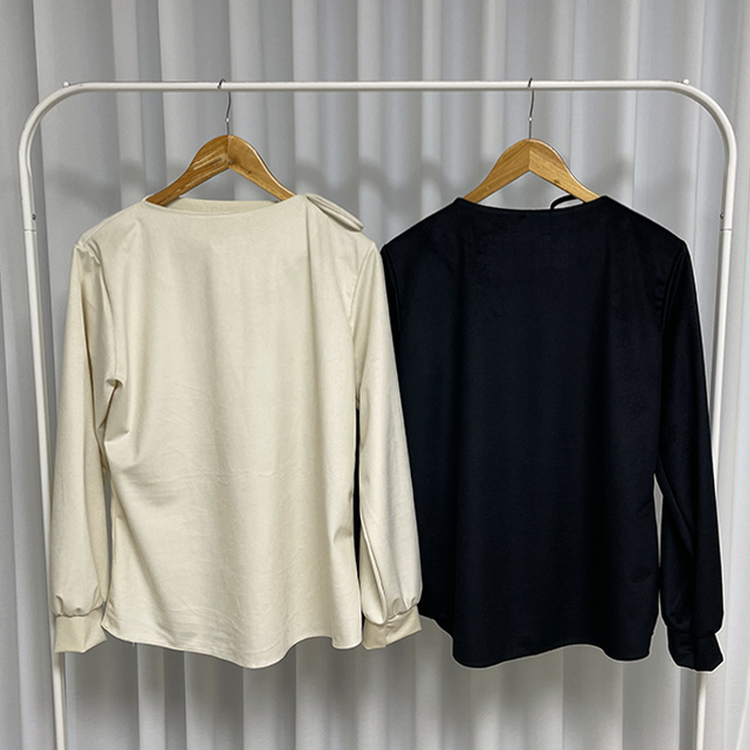 スリットリボンブラウス