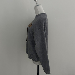 カップルクマラウンドネックニット